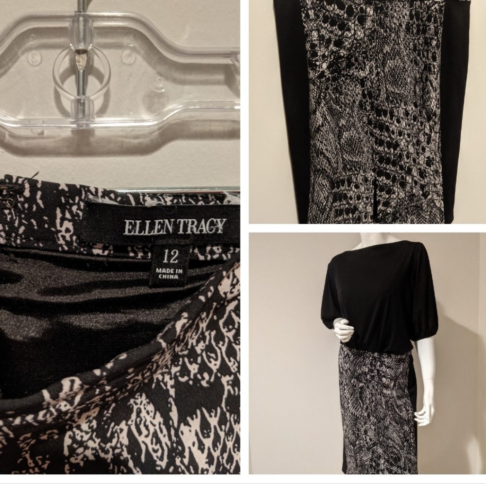 Ellen Tracy Patterned Skirt